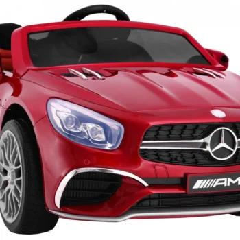 Mercedes Amg Sl65 Za Djecu Crvena Boja + Daljinski Upravljač + Nosač Za Prtljagu + Podešavanje 5