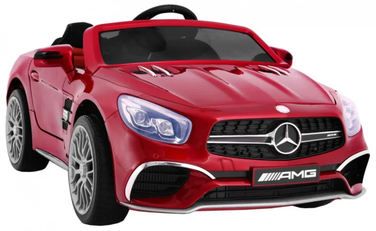 Mercedes Amg Sl65 Za Djecu Crvena Boja + Daljinski Upravljač + Nosač Za Prtljagu + Podešavanje 5
