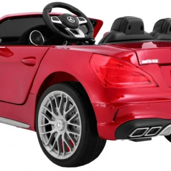 Mercedes Amg Sl65 Za Djecu Crvena Boja + Daljinski Upravljač + Nosač Za Prtljagu + Podešavanje 7