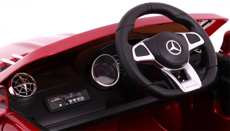 Mercedes Amg Sl65 Za Djecu Crvena Boja + Daljinski Upravljač + Nosač Za Prtljagu + Podešavanje 8