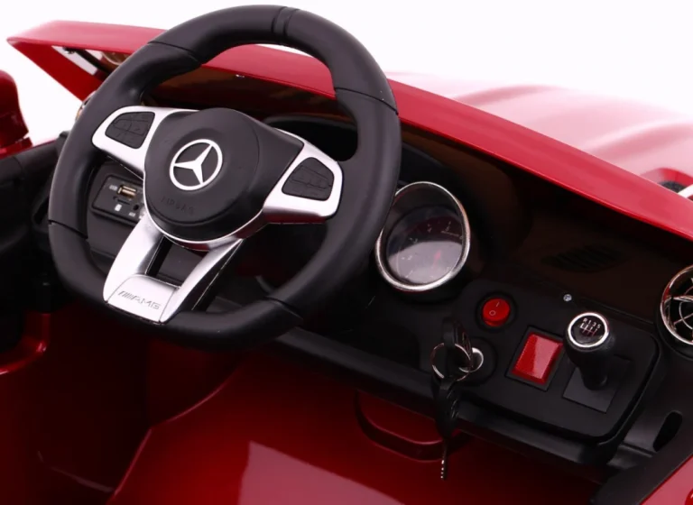 Mercedes Amg Sl65 Za Djecu Crvena Boja + Daljinski Upravljač + Nosač Za Prtljagu + Podešavanje 9