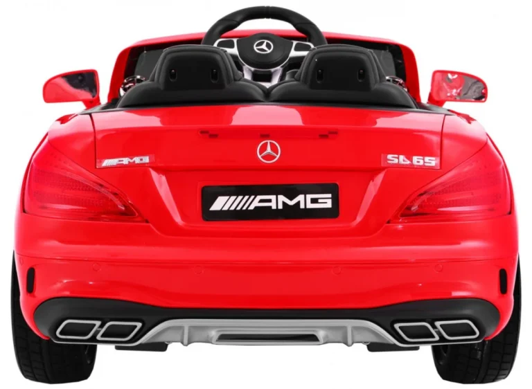 Mercedes Amg Sl65 Za Djecu Crveni + Daljinski Upravljač + Nosač Za Prtljagu + Podešavanje, Crvena 2