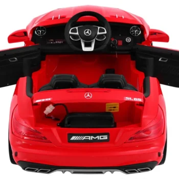 Mercedes Amg Sl65 Za Djecu Crveni + Daljinski Upravljač + Nosač Za Prtljagu + Podešavanje, Crvena 3