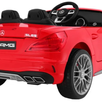 Mercedes Amg Sl65 Za Djecu Crveni + Daljinski Upravljač + Nosač Za Prtljagu + Podešavanje, Crvena 6