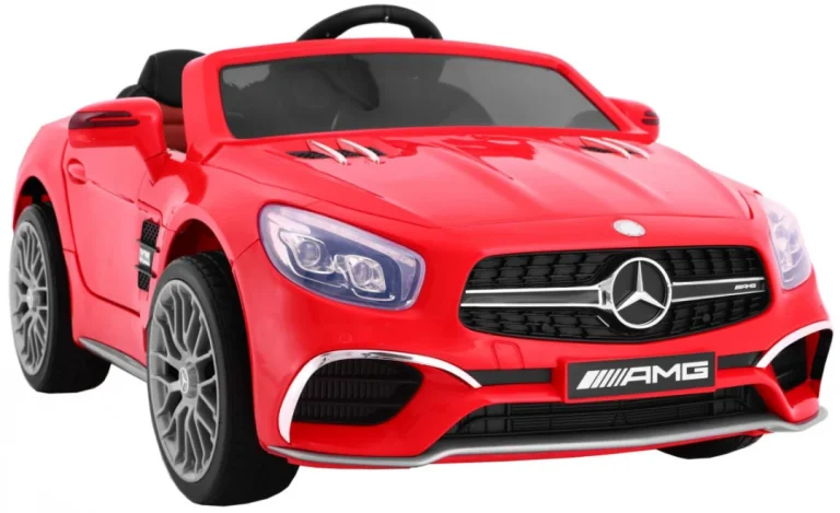 Mercedes Amg Sl65 Za Djecu Crveni + Daljinski Upravljač + Nosač Za Prtljagu + Podešavanje, Crvena 7