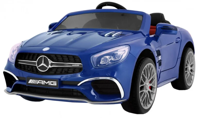 Mercedes Amg Sl65 Za Djecu Plava Boja + Daljinski Upravljač + Nosač Za Prtljagu + Podešavanje 1
