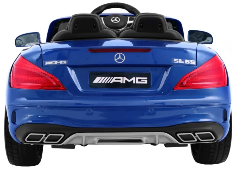 Mercedes Amg Sl65 Za Djecu Plava Boja + Daljinski Upravljač + Nosač Za Prtljagu + Podešavanje 2