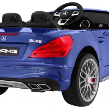 Mercedes Amg Sl65 Za Djecu Plava Boja + Daljinski Upravljač + Nosač Za Prtljagu + Podešavanje 4
