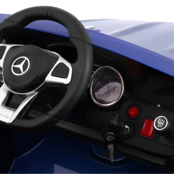 Mercedes Amg Sl65 Za Djecu Plava Boja + Daljinski Upravljač + Nosač Za Prtljagu + Podešavanje 5
