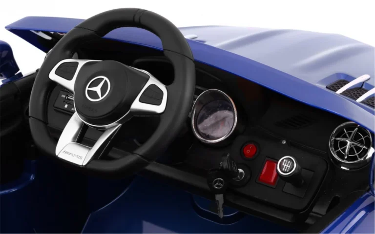 Mercedes Amg Sl65 Za Djecu Plava Boja + Daljinski Upravljač + Nosač Za Prtljagu + Podešavanje 5