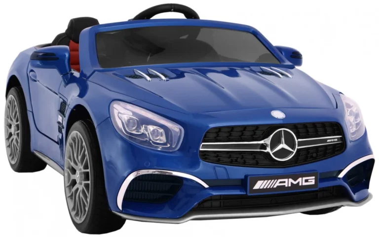 Mercedes Amg Sl65 Za Djecu Plava Boja + Daljinski Upravljač + Nosač Za Prtljagu + Podešavanje 6