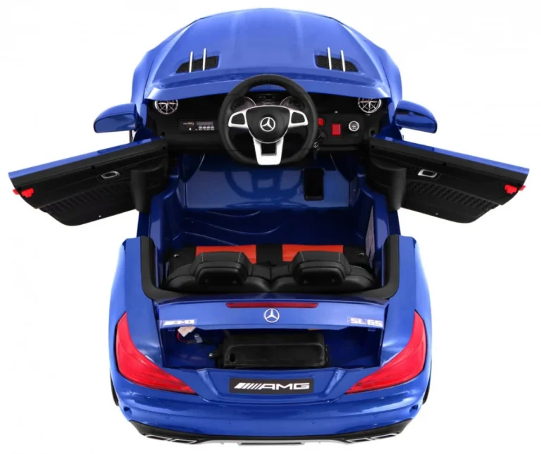 Mercedes Amg Sl65 Za Djecu Plava Boja + Daljinski Upravljač + Nosač Za Prtljagu + Podešavanje 8
