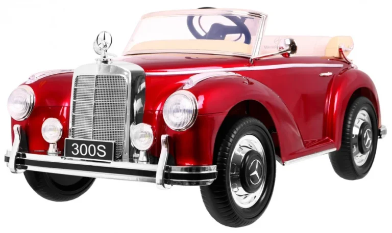 Mercedes Benz 300s Retro Na Akumulator, Crveni 1