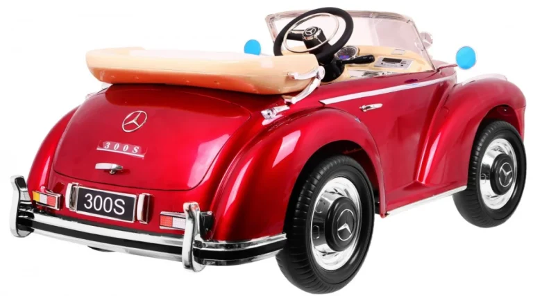 Mercedes Benz 300s Retro Na Akumulator, Crveni 4