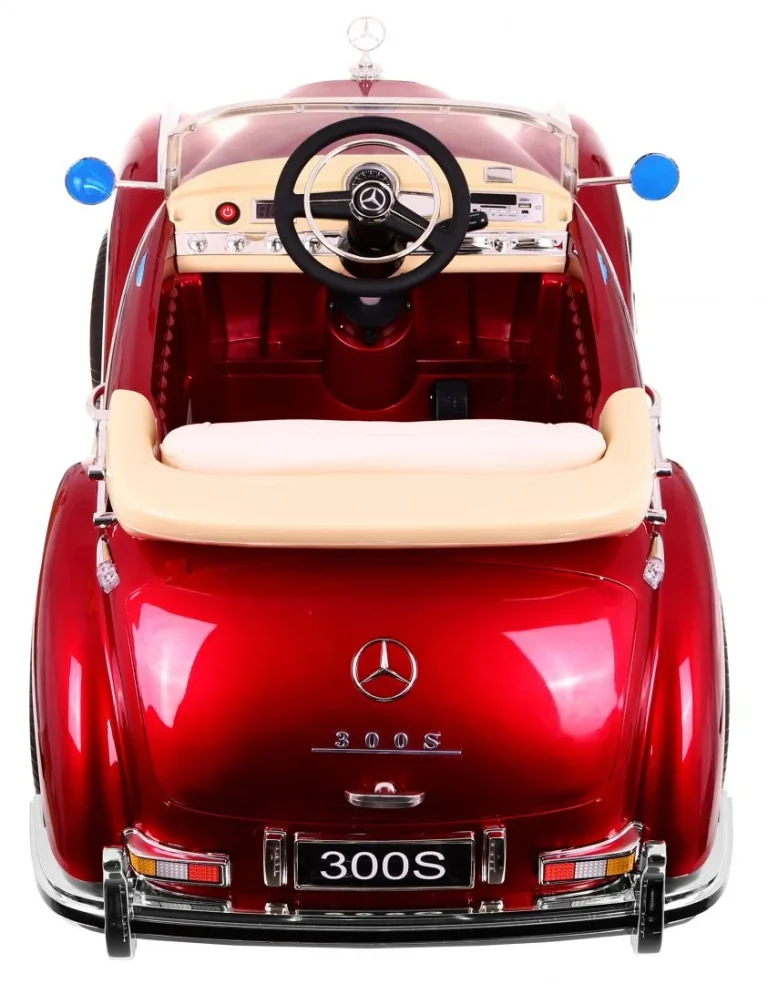 Mercedes Benz 300s Retro Na Akumulator, Crveni 6