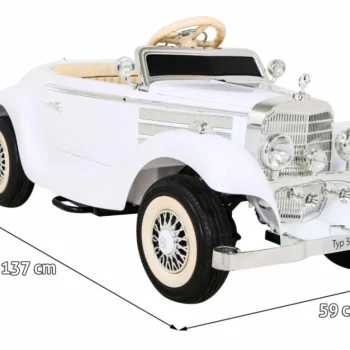Mercedes Benz 540a Retro Auto Na Akumulator Bijeli 2