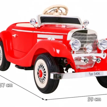 Mercedes Benz 540a Retro Auto Na Akumulator Crveni 2