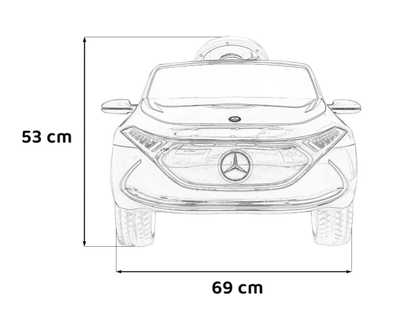 Mercedes Benz Amg Eqa Na Akumulator, Crni 2