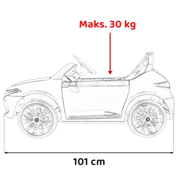 Mercedes Benz Amg Eqa Na Akumulator, Crni 3