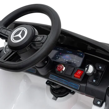 Mercedes Benz Amg Eqa Za Djecu Bijela + Daljinski Upravljač + Pojasevi S 5 Točaka + Eva + Mp3 11