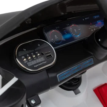Mercedes Benz Amg Eqa Za Djecu Bijela + Daljinski Upravljač + Pojasevi S 5 Točaka + Eva + Mp3 12