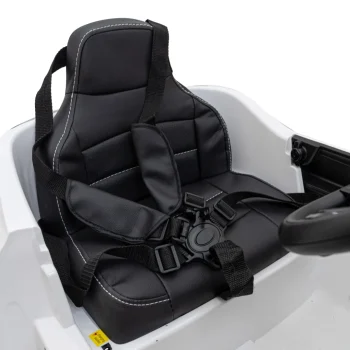 Mercedes Benz Amg Eqa Za Djecu Bijela + Daljinski Upravljač + Pojasevi S 5 Točaka + Eva + Mp3 13