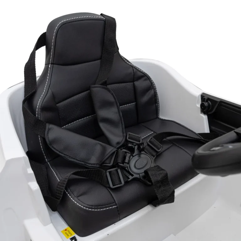 Mercedes Benz Amg Eqa Za Djecu Bijela + Daljinski Upravljač + Pojasevi S 5 Točaka + Eva + Mp3 13