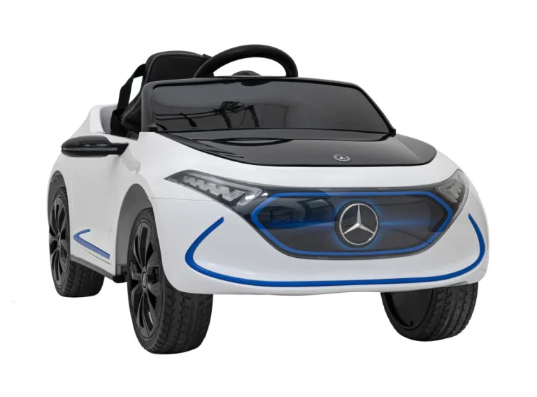 Mercedes Benz Amg Eqa Za Djecu Bijela + Daljinski Upravljač + Pojasevi S 5 Točaka + Eva + Mp3 5