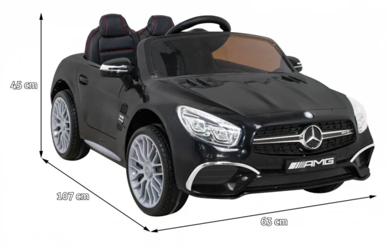 Mercedes Benz Amg Sl65 S Električni Dječji Auto Crni + Daljinski Upravljač + Audio Led + Eko, Crna 2
