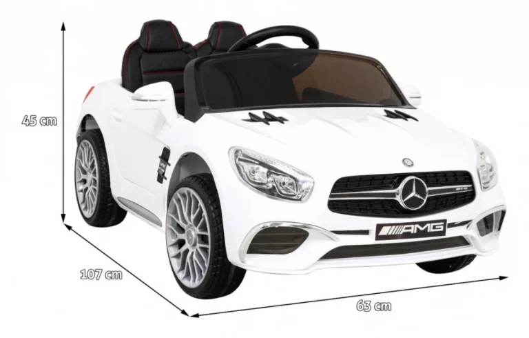 Mercedes Benz Amg Sl65 S Električni Dječji Bijeli + Daljinski Upravljač, Bijela 2