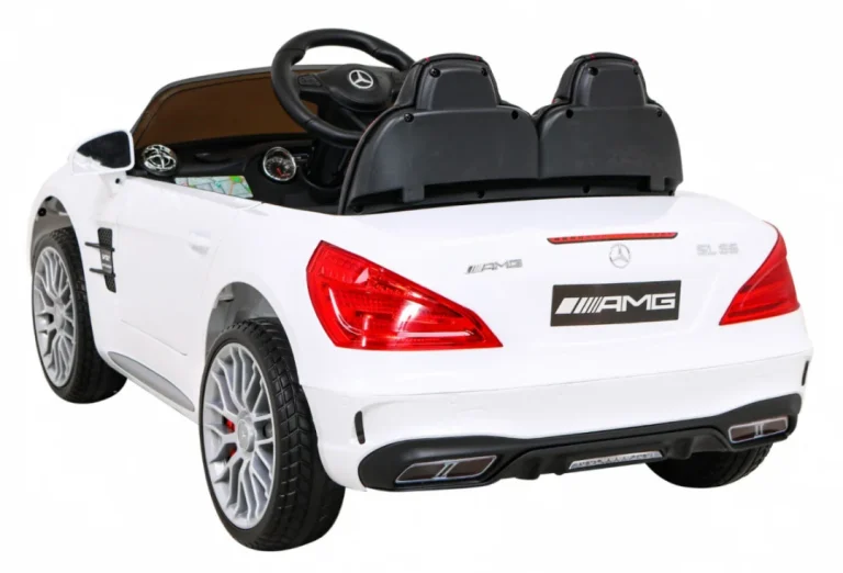 Mercedes Benz Amg Sl65 S Električni Dječji Bijeli + Daljinski Upravljač, Bijela 5