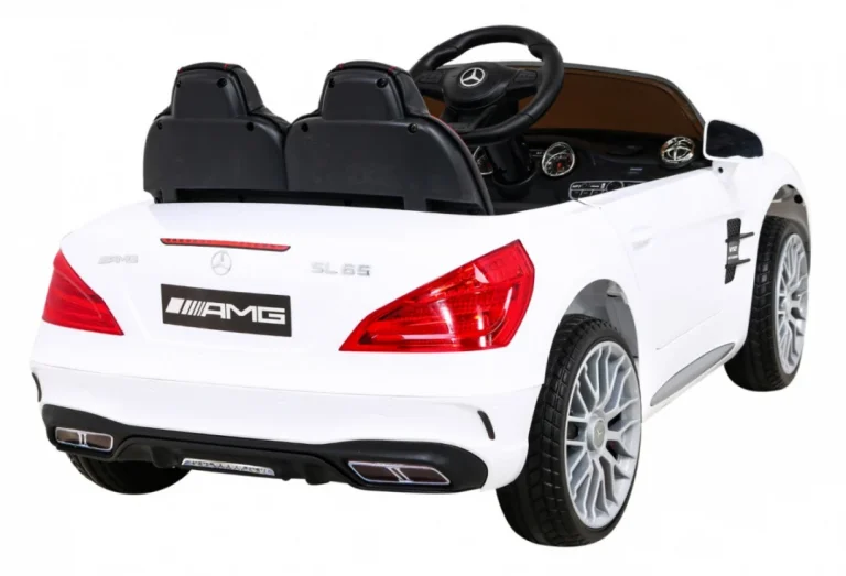 Mercedes Benz Amg Sl65 S Električni Dječji Bijeli + Daljinski Upravljač, Bijela 9