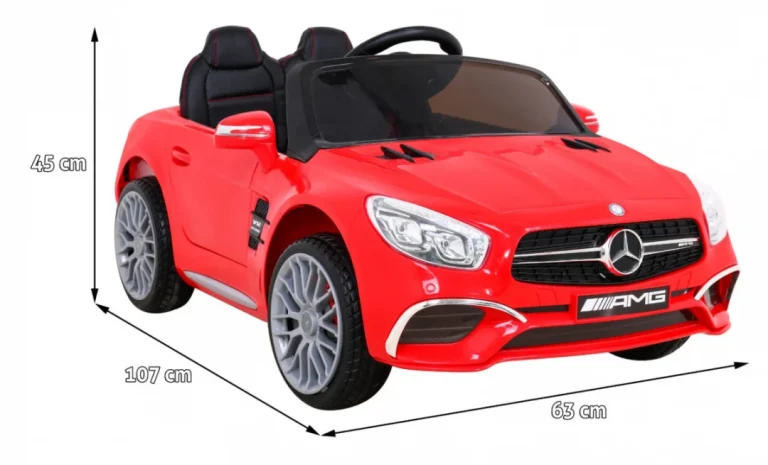 Mercedes Benz Amg Sl65 S Električni Dječji Crveni + Daljinski Upravljač + Audio Led + Eko, Crvena 2