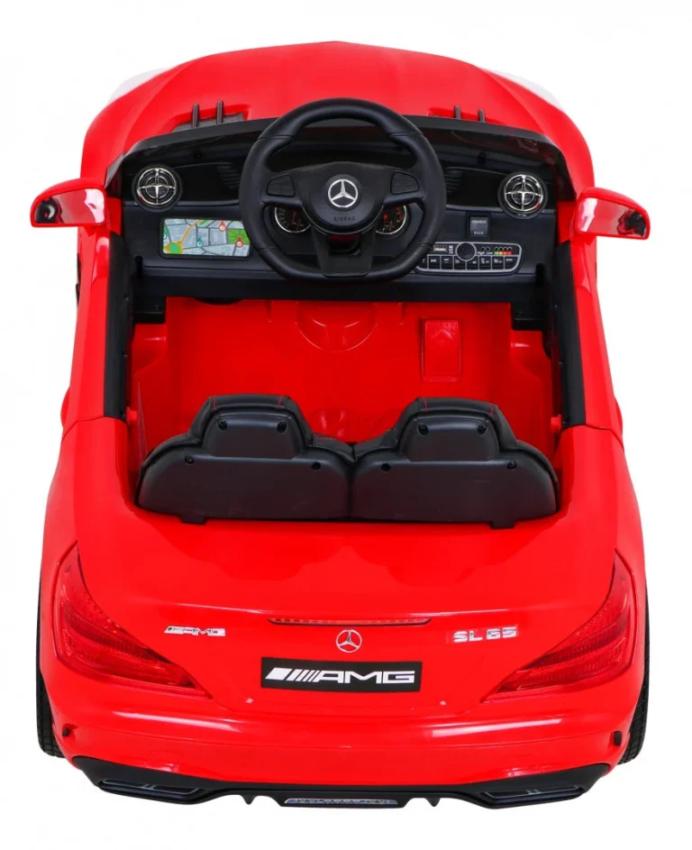Mercedes Benz Amg Sl65 S Električni Dječji Crveni + Daljinski Upravljač + Audio Led + Eko, Crvena 7