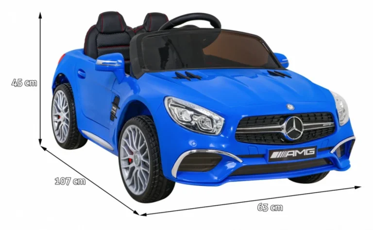 Mercedes Benz Amg Sl65 S Električni Dječji Plavi + Daljinski Upravljač + Audio Led + Eko, Plava 2