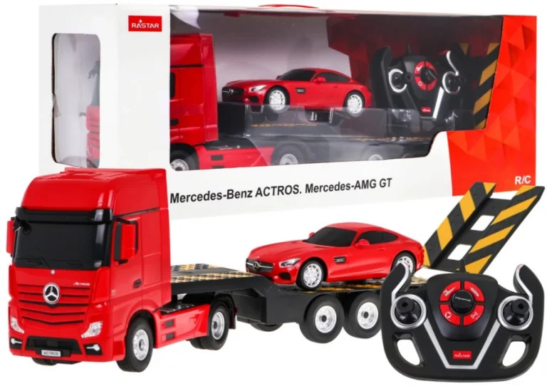Mercedes Benz Actros R/c Automobil S Prikolicom 1:26 Mercedes Benz, Crvena 1