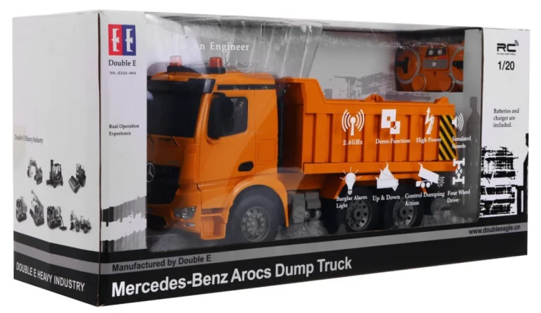 Mercedes Benz Arocs Kiper Kamion Za Djecu 6+ Model Na Daljinsko Upravljanje 1:20 Zvuci Svjetla 3