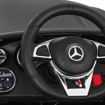 Mercedes Benz C63 Amg Za Djecu Crni + Daljinski Upravljač + Sigurnosni Pojasevi U 5 Točaka, Crna 10