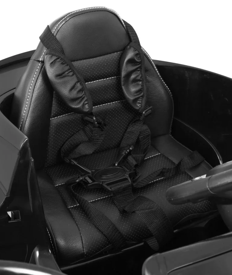 Mercedes Benz C63 Amg Za Djecu Crni + Daljinski Upravljač + Sigurnosni Pojasevi U 5 Točaka, Crna 11