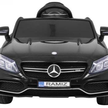 Mercedes Benz C63 Amg Za Djecu Crni + Daljinski Upravljač + Sigurnosni Pojasevi U 5 Točaka, Crna 3