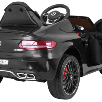 Mercedes Benz C63 Amg Za Djecu Crni + Daljinski Upravljač + Sigurnosni Pojasevi U 5 Točaka, Crna 8