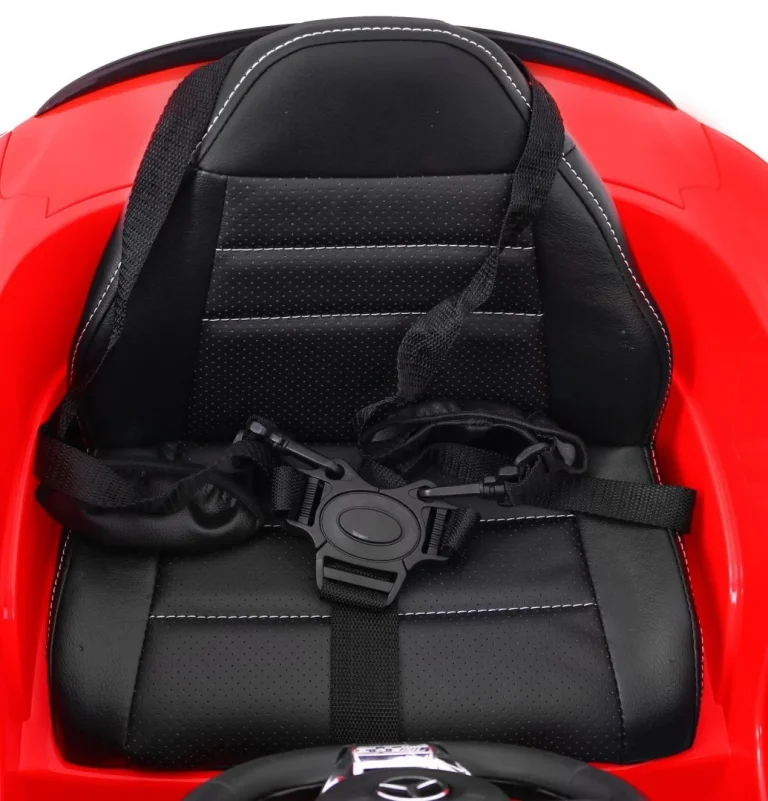 Mercedes Benz C63 Amg Za Djecu Crveni + Daljinski Upravljač + Sigurnosni Pojasevi U 5, Crvena 12