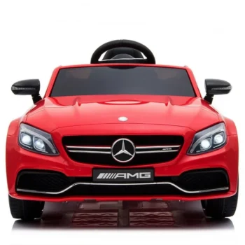 Mercedes Benz C63 Amg Za Djecu Crveni + Daljinski Upravljač + Sigurnosni Pojasevi U 5, Crvena 13