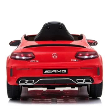 Mercedes Benz C63 Amg Za Djecu Crveni + Daljinski Upravljač + Sigurnosni Pojasevi U 5, Crvena 15