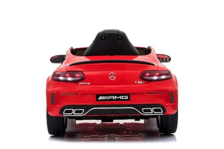 Mercedes Benz C63 Amg Za Djecu Crveni + Daljinski Upravljač + Sigurnosni Pojasevi U 5, Crvena 15