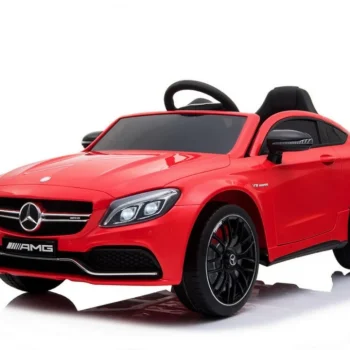 Mercedes Benz C63 Amg Za Djecu Crveni + Daljinski Upravljač + Sigurnosni Pojasevi U 5, Crvena 16