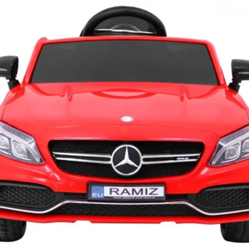 Mercedes Benz C63 Amg Za Djecu Crveni + Daljinski Upravljač + Sigurnosni Pojasevi U 5, Crvena 3