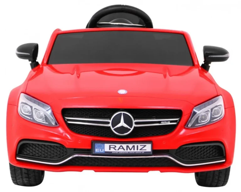 Mercedes Benz C63 Amg Za Djecu Crveni + Daljinski Upravljač + Sigurnosni Pojasevi U 5, Crvena 3
