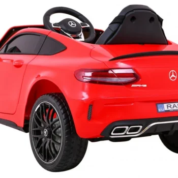Mercedes Benz C63 Amg Za Djecu Crveni + Daljinski Upravljač + Sigurnosni Pojasevi U 5, Crvena 5