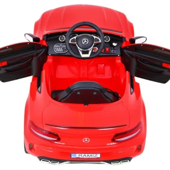 Mercedes Benz C63 Amg Za Djecu Crveni + Daljinski Upravljač + Sigurnosni Pojasevi U 5, Crvena 8